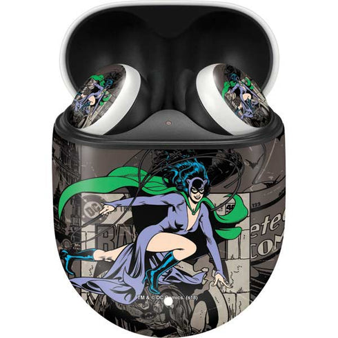 DC Comics Catwoman Vintage Action Pose Pattern Google Pixel Buds Skin